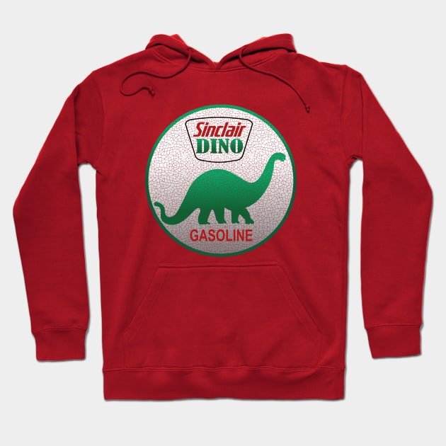 vintage sinclair dino gas station Hoodie by small alley co